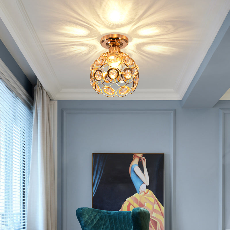 Crystaluxe - Elegant Crystal Ceiling Light