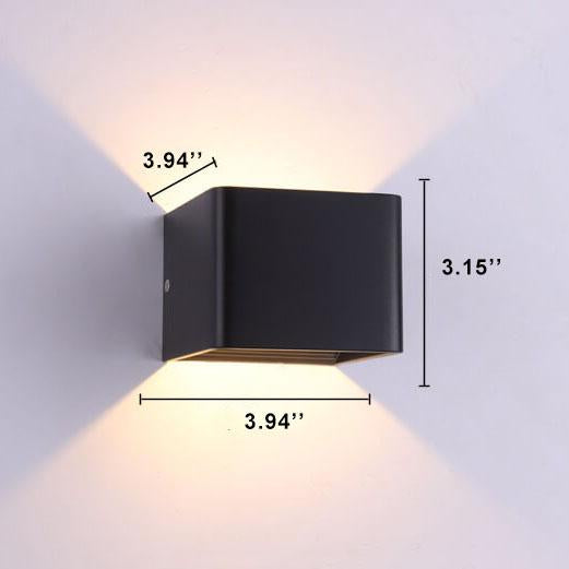Modern Multicoloured Square LED Mini Wall Lamp