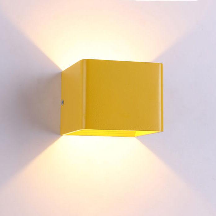 Modern Multicoloured Square LED Mini Wall Lamp