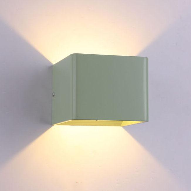 Modern Multicoloured Square LED Mini Wall Lamp