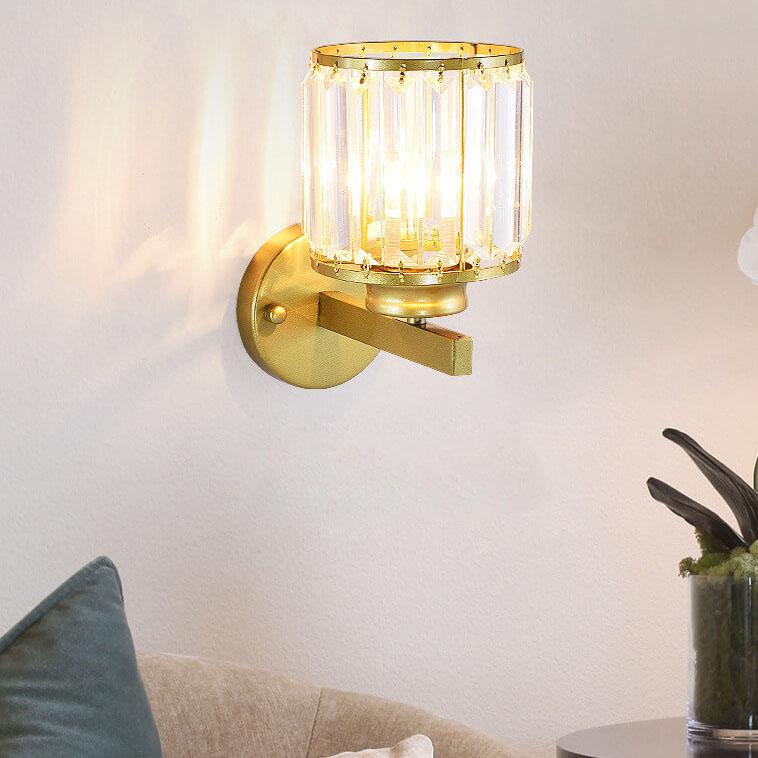 Cristalux - Modern Crystal Wall Light with 1 Light and Arm