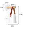 HoutArm - Wall Lamp with Iron Lampshade and Wooden Arm