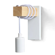 RusticBeam - Wooden and Iron Wall Lamp