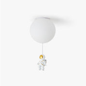 Fateh Modern Moon/Astronaut LED Ceiling Lamp in Acrylic