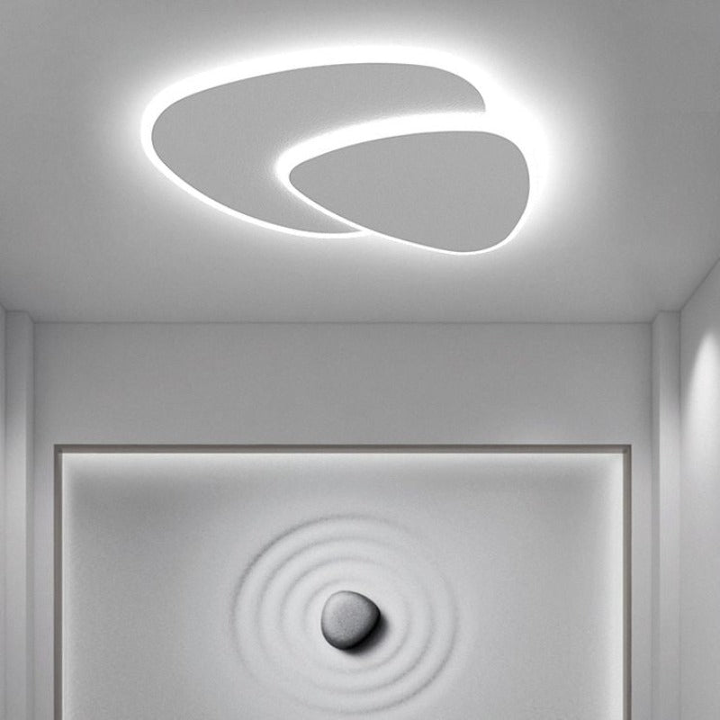 LunarGlow – Modern LED Ceiling Light in White
