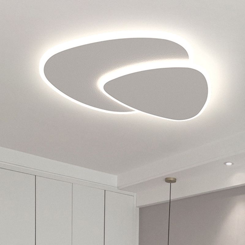 LunarGlow – Modern LED Ceiling Light in White