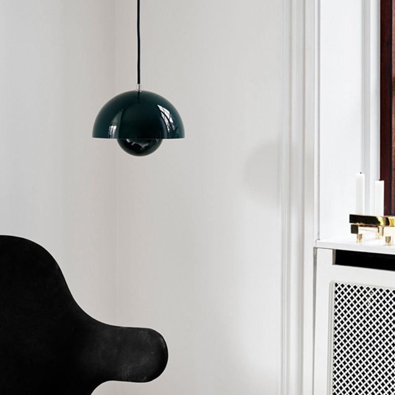 Modern Creative 1-Light Pendant Lamp in Wrought Iron Geometric Design