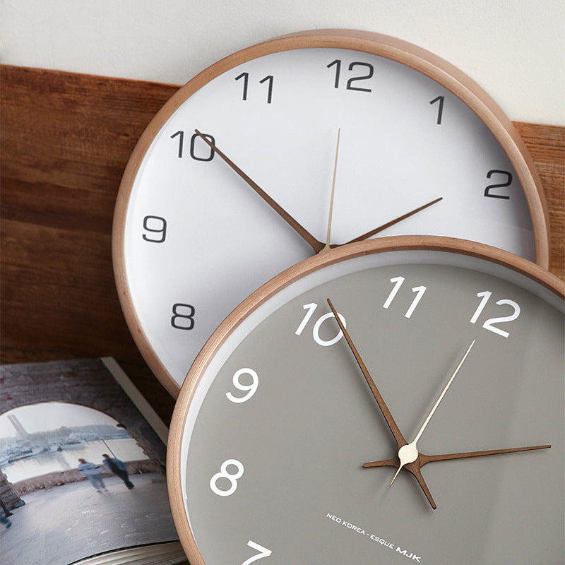 Analogue Wall Decoration Wooden Clock for Home