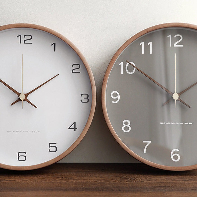 Analogue Wall Decoration Wooden Clock for Home