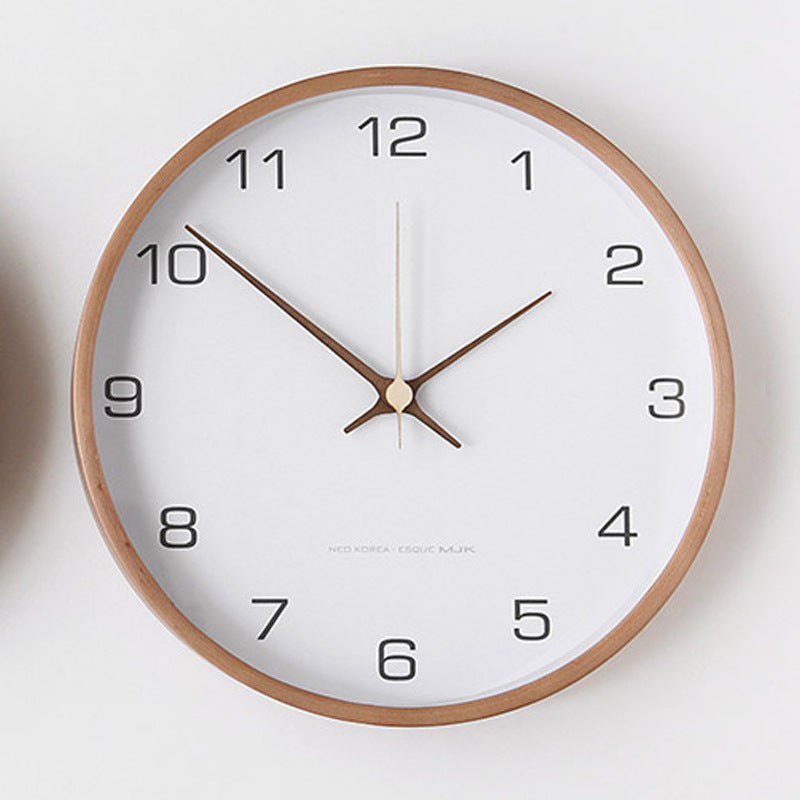 Analogue Wall Decoration Wooden Clock for Home