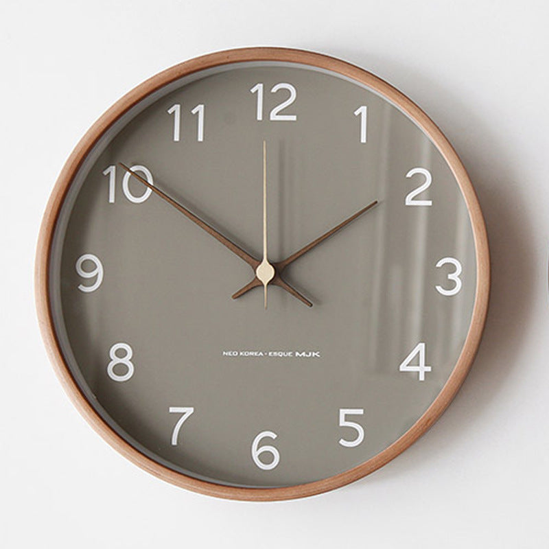 Analogue Wall Decoration Wooden Clock for Home