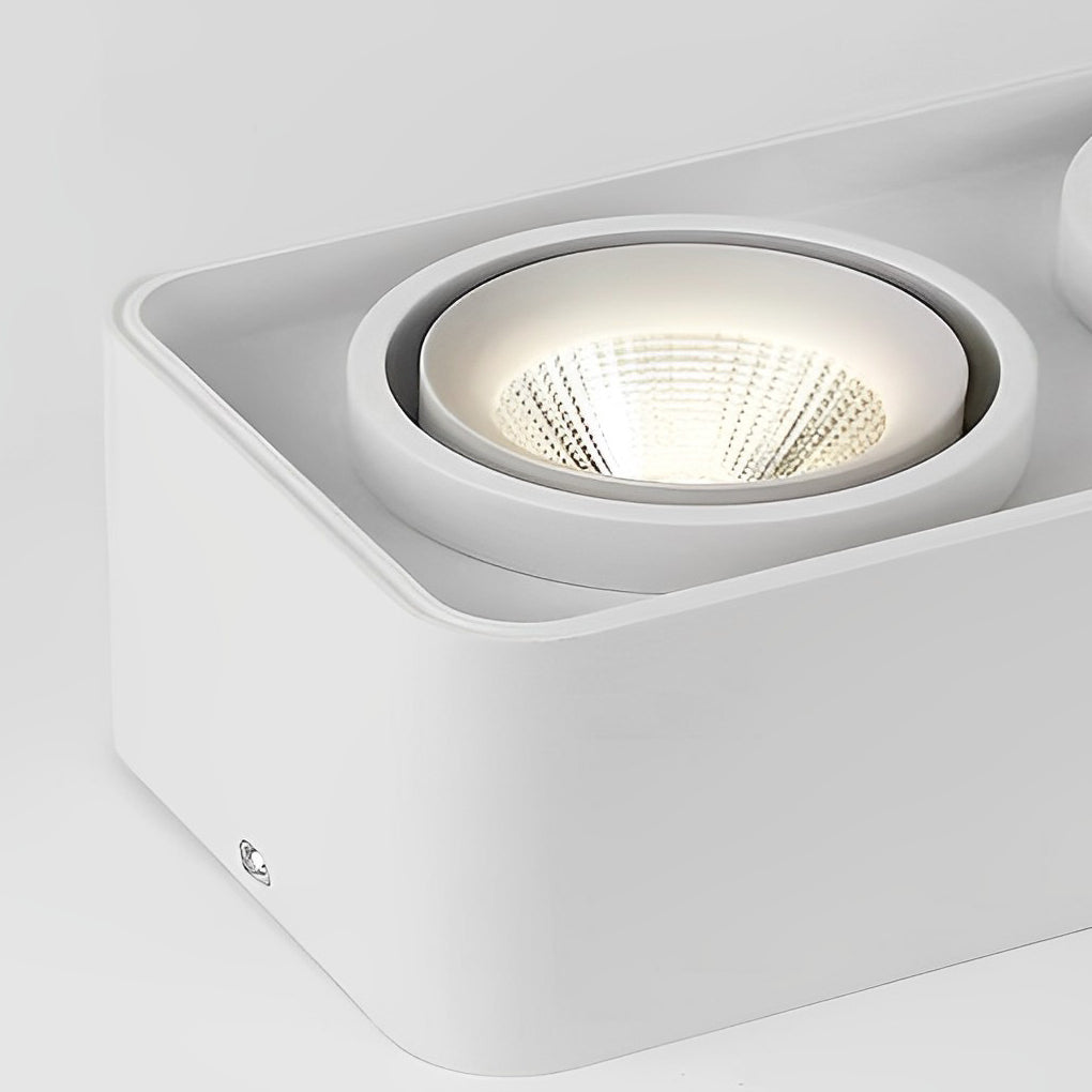 LichtKoning - Square Adjustable Ceiling Grid Lamp with Three-Step Dimmable LED Lighting