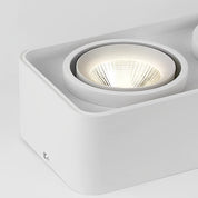 LichtKoning - Square Adjustable Ceiling Grid Lamp with Three-Step Dimmable LED Lighting