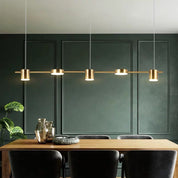 Aluminium Drum Pendant Light - Modern Lighting for a Kitchen Island