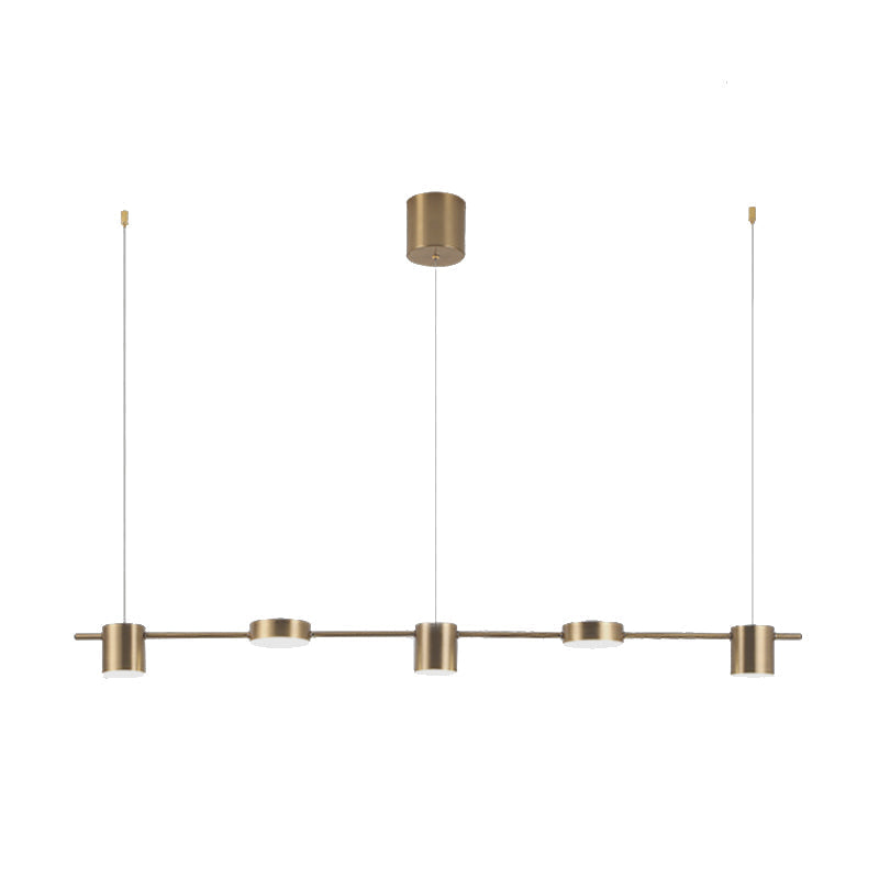 Aluminium Drum Pendant Light - Modern Lighting for a Kitchen Island