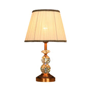 KristalGlow - Table Lamp with Tapered Shape and Faceted Crystal Balls