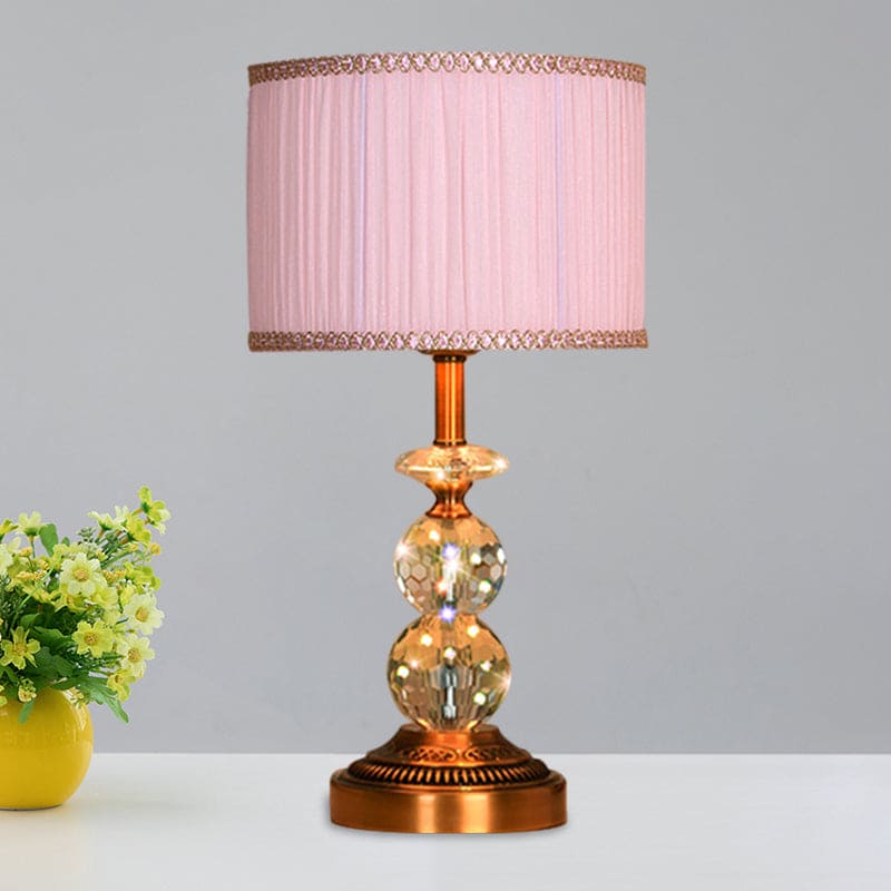 KristalGlow - Table Lamp with Tapered Shape and Faceted Crystal Balls