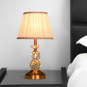 KristalGlow - Table Lamp with Tapered Shape and Faceted Crystal Balls