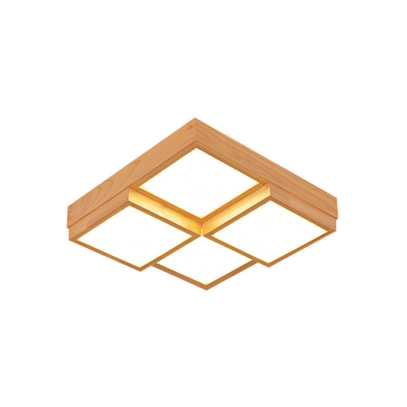 RusticLight – Ceiling Light Made of Natural Wood with Multiple Lights