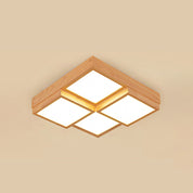 RusticLight – Ceiling Light Made of Natural Wood with Multiple Lights