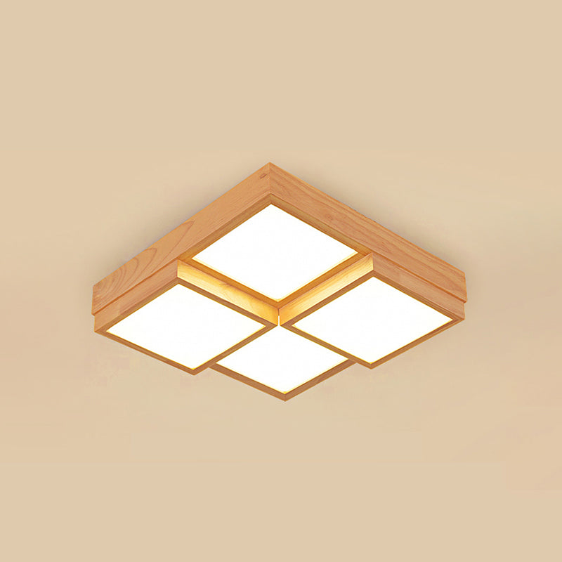 RusticLight – Ceiling Light Made of Natural Wood with Multiple Lights