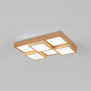 RusticLight – Ceiling Light Made of Natural Wood with Multiple Lights