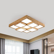 RusticLight – Ceiling Light Made of Natural Wood with Multiple Lights