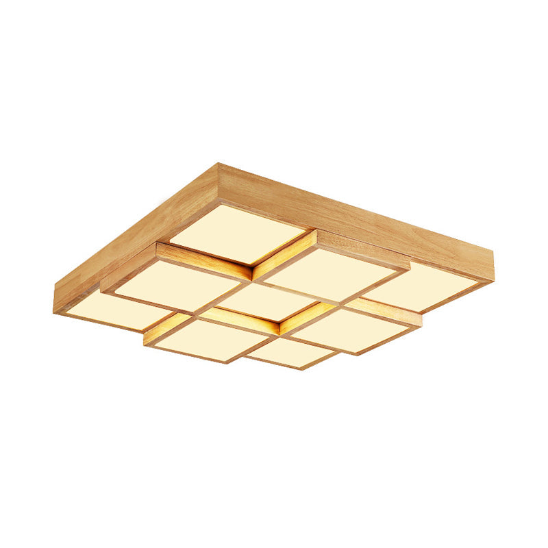 RusticLight – Ceiling Light Made of Natural Wood with Multiple Lights