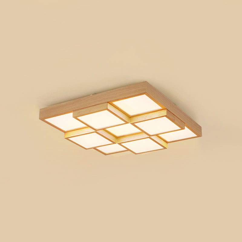 RusticLight – Ceiling Light Made of Natural Wood with Multiple Lights