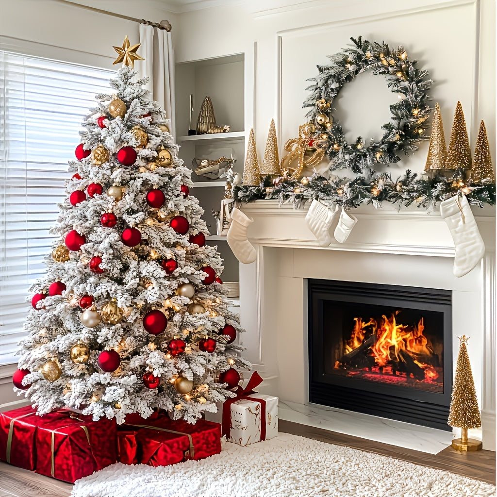 AvenlyHome| 6ft Christmas Tree With Foldable Base | Easy Setup | Green | No Container Needed