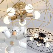IndustrialGlow – Semi-recessed ceiling lamp with geometric design