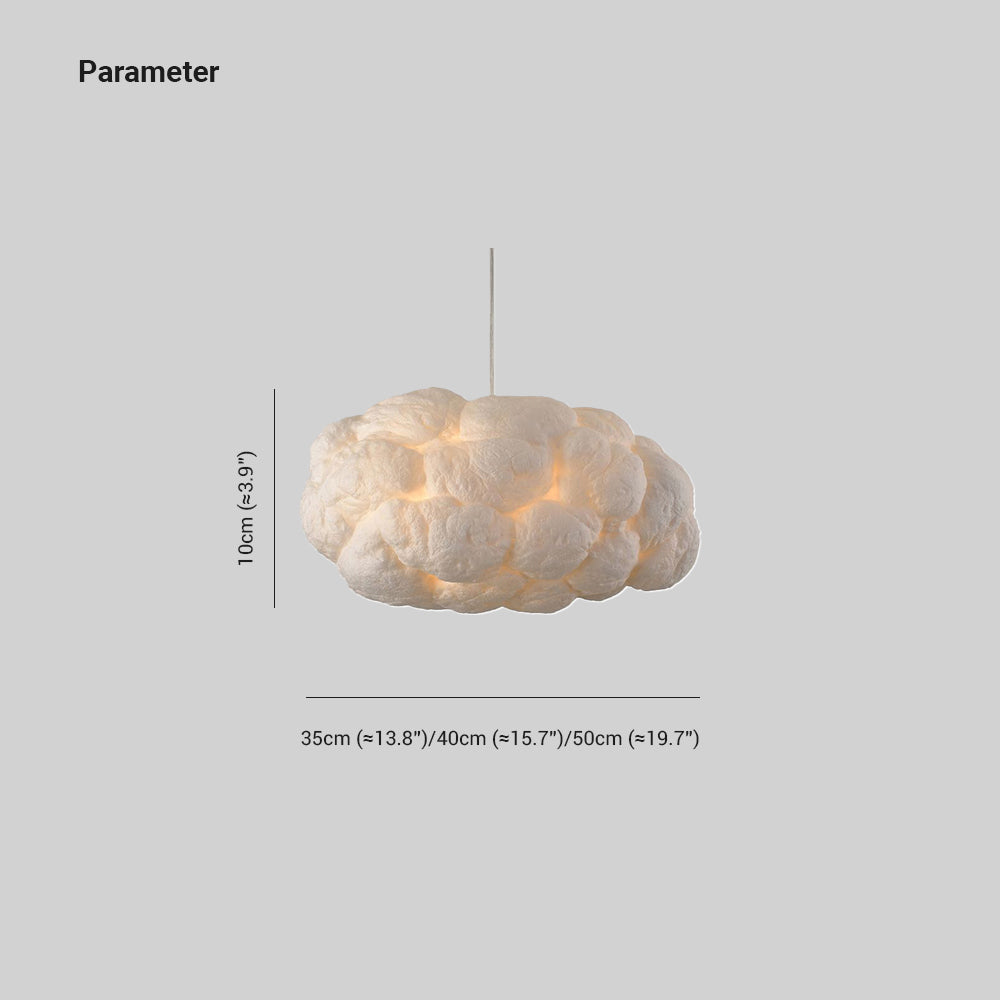 Minori Design Cloud LED Pendant Light PVC/Cotton White