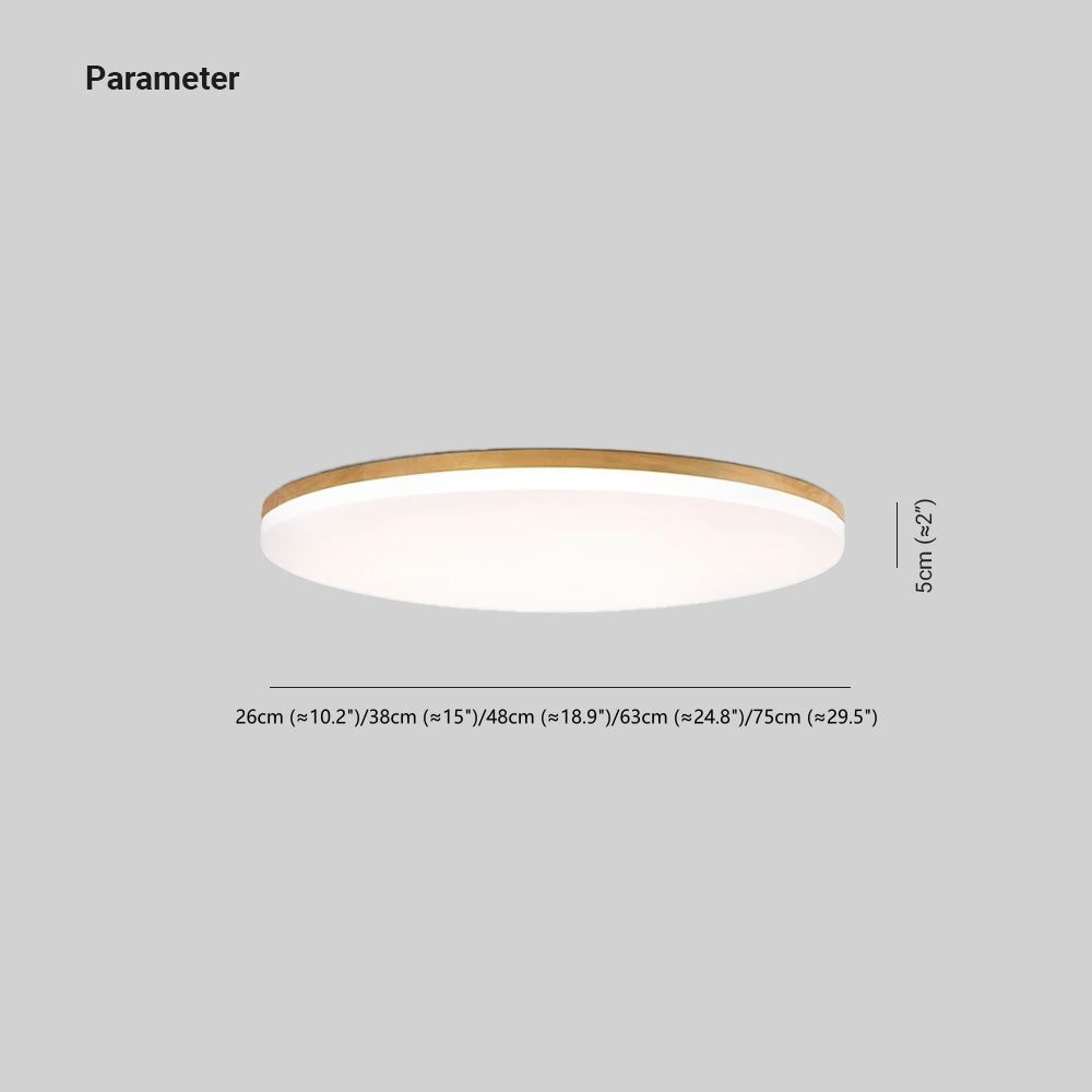Ozawa LED Ceiling Lamp Wood Metal Bedroom Living Room Dining Room