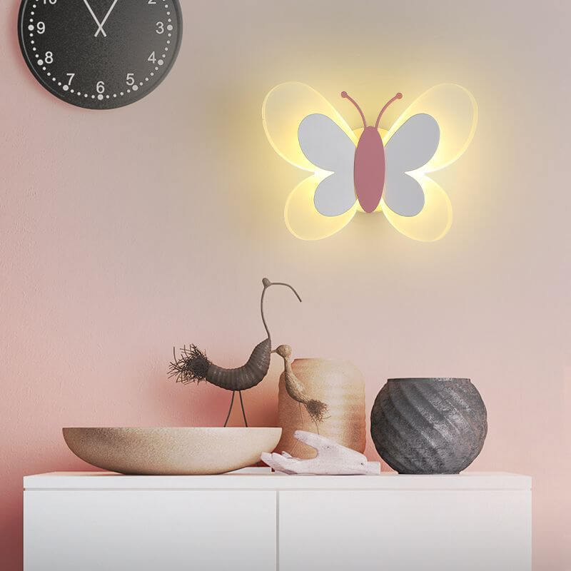 LuminoArt - Creative Butterfly LED Wall Lamp with 1 Light in Acrylic