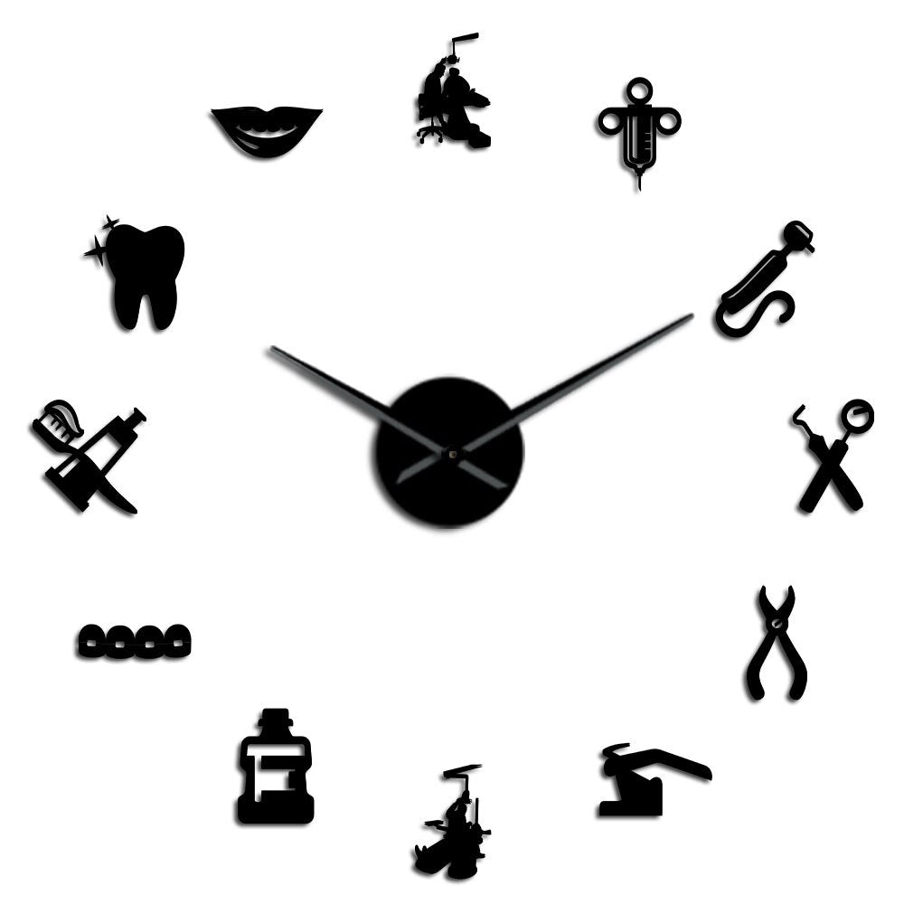 Dental Clinic Large Wall Clock | Perfect for Dental Practices