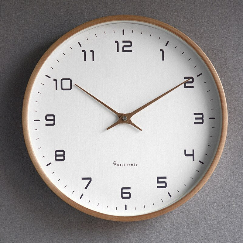 Wooden Wall Clock "Scandinavian Simplicity"