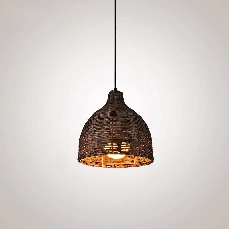 Rattan and Bamboo Pendant Light for the Kitchen