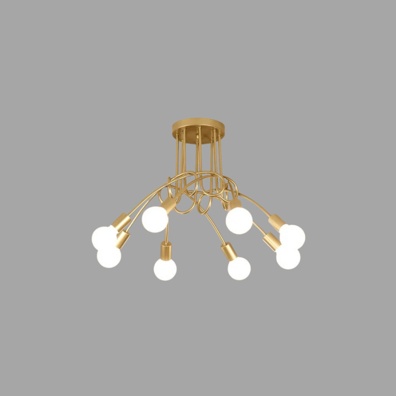 American Vintage Chandelier - Wrought Iron LED Pendant Light