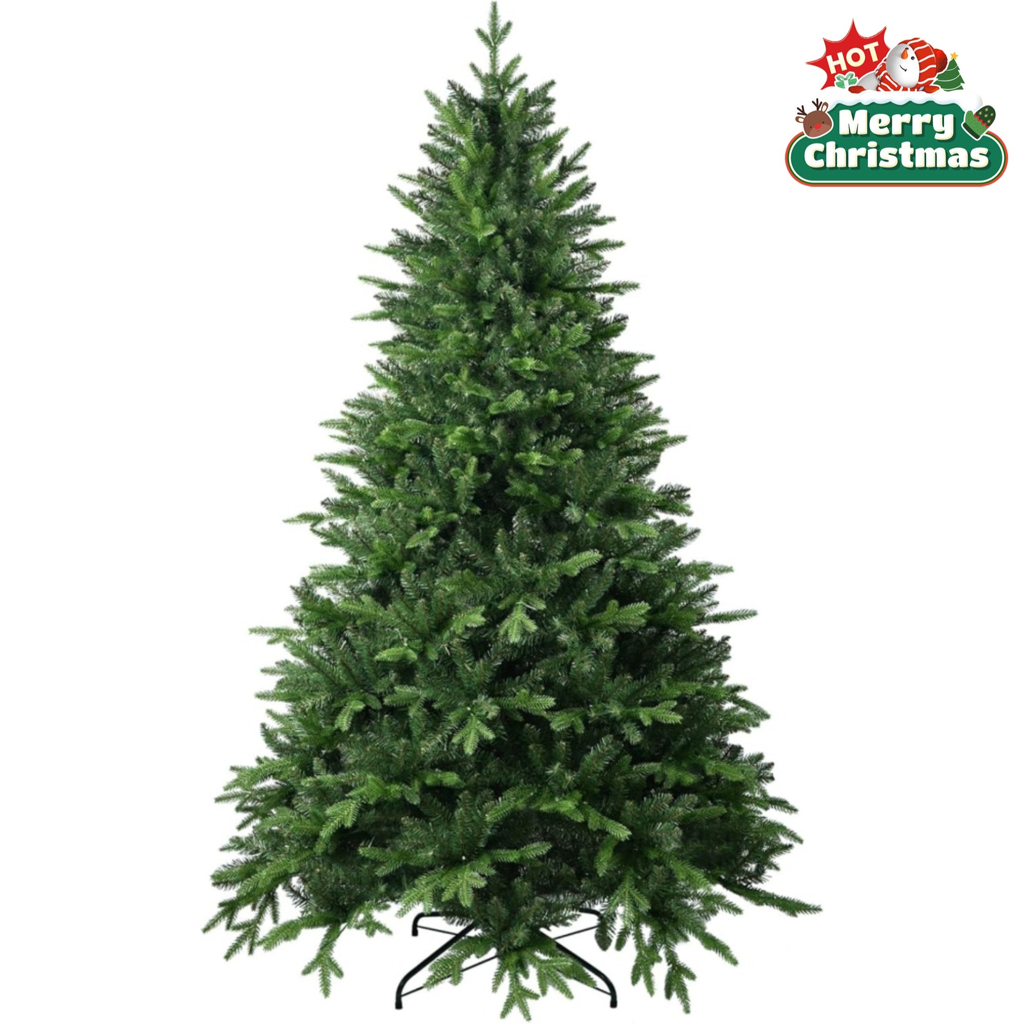 AvenlyHome Artificial Christmas Tree|1020 PE PVC|4ft/5.9ft Green|Foldable Base