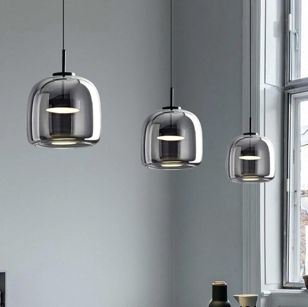 MidnightShine – Black Glass Design Pendant Light