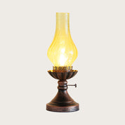 GlowThijs - Crackle Glass Lamp Shade Kerosene Retro Bedside Table