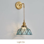 Aquarius - Modern wall lamp made of water ripple glass in irregular dome shape
