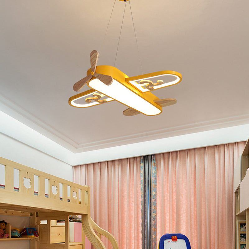 Aeroplane-Shaped LED Pendant Light for the Children's Room