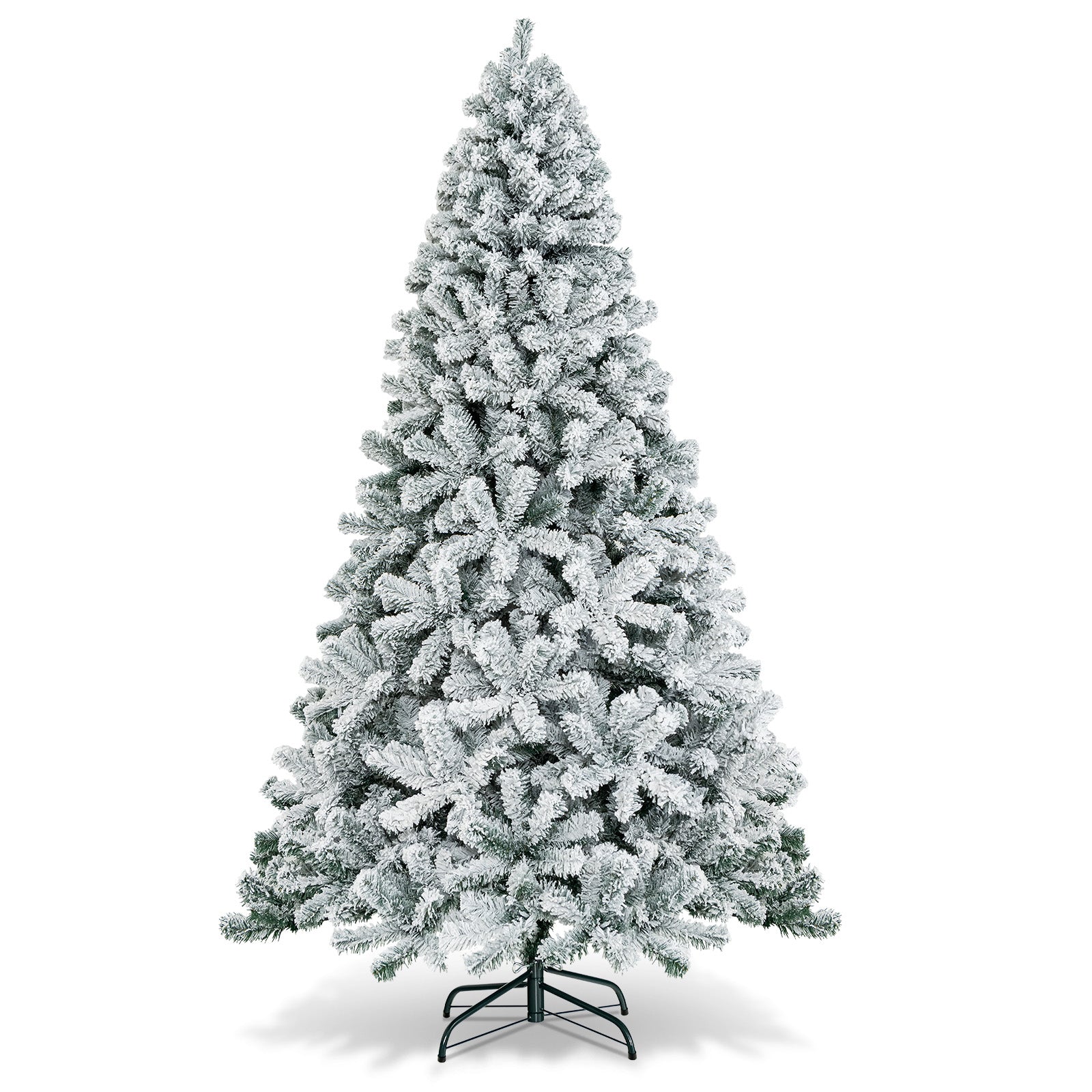 AvenlyHome| Hinged Xmas Tree | Height 6 and 7.5ft PVC Tips | Green | Easy Setup