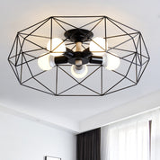 IndustrialGlow – Semi-recessed ceiling lamp with geometric design