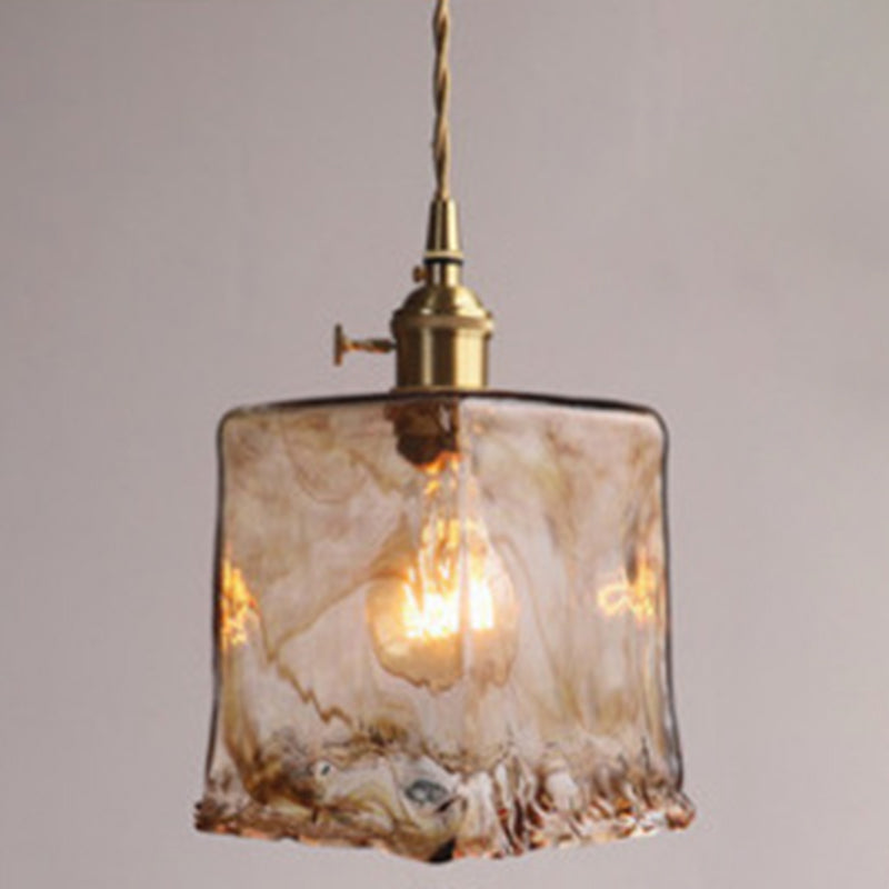Oval Ceiling Lamp with Crystal Prisms