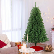 BritTree Classic Christmas Tree|Unlit Green Branches|Metal Leg|One Size|No Power