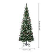 AvenlyHome| Tall 6to7ft Snow Flocked Tree | 6to7ft | 1PcGreen | Festive