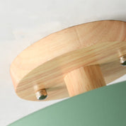 Nordic Log Round LED Semi-Recessed Ceiling Light