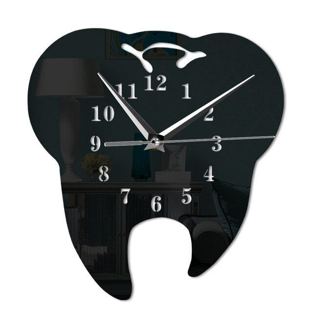 DentaGlow - Stylish Mirror Clock for Dental Care